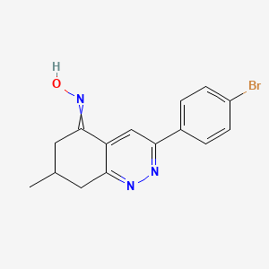 3-(4-Bromophenyl)-5-(hydroxyimino)-7-methyl-6,7,8-trihydrocinnoline