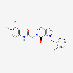 2-[1-(2-fluorobenzyl)-7-oxo-1,7-dihydro-6H-pyrrolo[2,3-c]pyridin-6-yl]-N-(3-fluoro-4-methylphenyl)acetamide