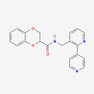 N-([2,4'-bipyridin]-3-ylmethyl)-2,3-dihydrobenzo[b][1,4]dioxine-2-carboxamide