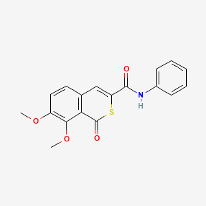 7,8-dimethoxy-1-oxo-N-phenyl-1H-isothiochromene-3-carboxamide