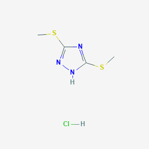 3,5-bis(methylsulfanyl)-4H-1,2,4-triazole hydrochloride