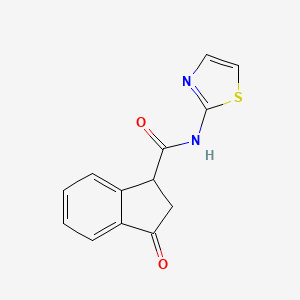 3-oxo-N-(thiazol-2-yl)-2,3-dihydro-1H-indene-1-carboxamide