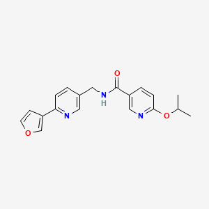 N-((6-(furan-3-yl)pyridin-3-yl)methyl)-6-isopropoxynicotinamide
