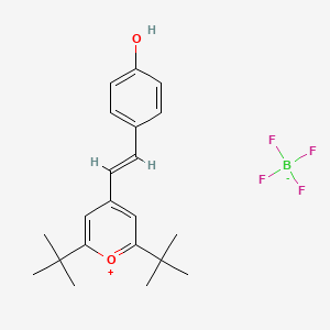 (E)-2,6-di-tert-butyl-4-(4-hydroxystyryl)-2H-pyran-2-ylium tetrafluoroborate