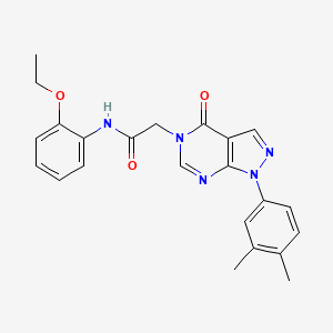 2-[1-(3,4-dimethylphenyl)-4-oxopyrazolo[3,4-d]pyrimidin-5-yl]-N-(2-ethoxyphenyl)acetamide