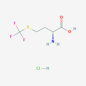 (2R)-2-Amino-4-(trifluoromethylsulfanyl)butanoic acid;hydrochloride