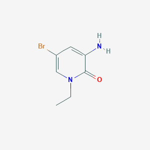3-Amino-5-bromo-1-ethylpyridin-2(1H)-one