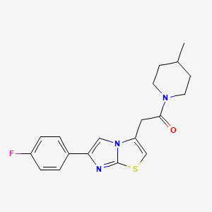 2-(6-(4-Fluorophenyl)imidazo[2,1-b]thiazol-3-yl)-1-(4-methylpiperidin-1-yl)ethanone