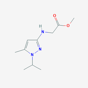Methyl 2-[(5-methyl-1-propan-2-ylpyrazol-3-yl)amino]acetate