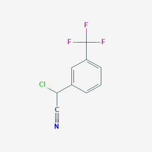 2-Chloro-2-(3-(trifluoromethyl)phenyl)acetonitrile