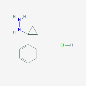 (1-Phenylcyclopropyl)hydrazine;hydrochloride