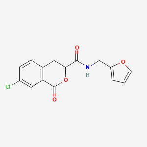7-chloro-N-(furan-2-ylmethyl)-1-oxoisochroman-3-carboxamide
