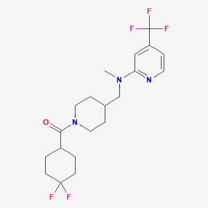 (4,4-Difluorocyclohexyl)-[4-[[methyl-[4-(trifluoromethyl)pyridin-2-yl]amino]methyl]piperidin-1-yl]methanone