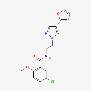 5-chloro-N-(2-(4-(furan-2-yl)-1H-pyrazol-1-yl)ethyl)-2-methoxybenzamide
