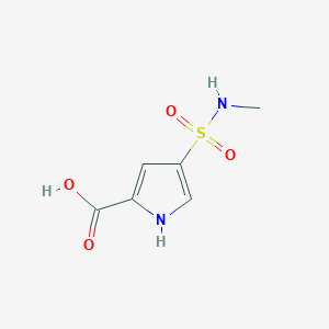 molecular formula C6H8N2O4S B2506043 4-(甲基磺酰氨基)-1H-吡咯-2-羧酸 CAS No. 937629-33-9