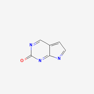 molecular formula C6H3N3O B2506060 1H-pyrrolo[2,3-d]pyrimidin-2(7h)-one CAS No. 322728-22-3