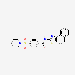 N-(4,5-dihydrobenzo[e][1,3]benzothiazol-2-yl)-4-(4-methylpiperidin-1-yl)sulfonylbenzamide