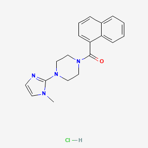 (4-(1-methyl-1H-imidazol-2-yl)piperazin-1-yl)(naphthalen-1-yl)methanone hydrochloride