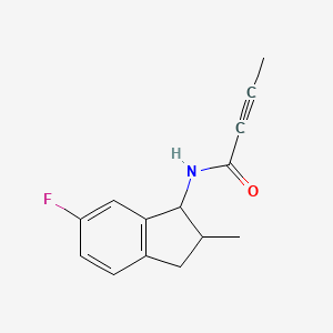 N-(6-Fluoro-2-methyl-2,3-dihydro-1H-inden-1-yl)but-2-ynamide