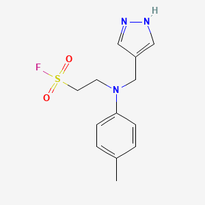 2-[4-Methyl-N-(1H-pyrazol-4-ylmethyl)anilino]ethanesulfonyl fluoride