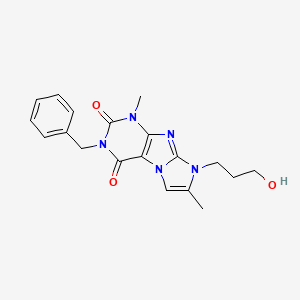 3-benzyl-8-(3-hydroxypropyl)-1,7-dimethyl-1H-imidazo[2,1-f]purine-2,4(3H,8H)-dione