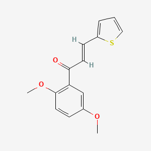 (2E)-1-(2,5-Dimethoxyphenyl)-3-(thiophen-2-yl)prop-2-en-1-one