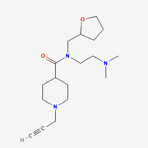 molecular formula C18H31N3O2 B2506086 N-[2-(dimethylamino)ethyl]-N-[(oxolan-2-yl)methyl]-1-(prop-2-yn-1-yl)piperidine-4-carboxamide CAS No. 1334002-85-5