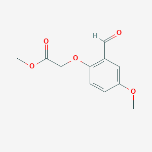 molecular formula C11H12O5 B2506087 Methyl (2-formyl-4-methoxyphenoxy)acetate CAS No. 24612-99-5