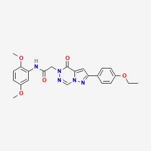 molecular formula C23H23N5O5 B2506103 N-(2,5-dimethoxyphenyl)-2-[2-(4-ethoxyphenyl)-4-oxopyrazolo[1,5-d][1,2,4]triazin-5(4H)-yl]acetamide CAS No. 1021046-29-6