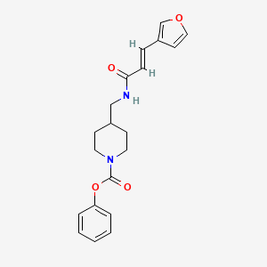 (E)-phenyl 4-((3-(furan-3-yl)acrylamido)methyl)piperidine-1-carboxylate