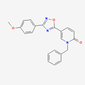 1-benzyl-5-(3-(4-methoxyphenyl)-1,2,4-oxadiazol-5-yl)pyridin-2(1H)-one