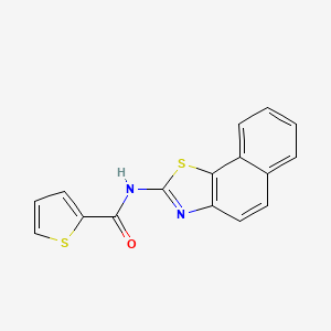molecular formula C16H10N2OS2 B2506136 N-[(2Z)-2H,3H-naphtho[2,1-d][1,3]thiazol-2-ylidene]thiophene-2-carboxamide CAS No. 313648-13-4