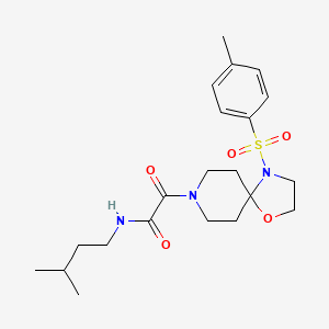 N-isopentyl-2-oxo-2-(4-tosyl-1-oxa-4,8-diazaspiro[4.5]decan-8-yl)acetamide