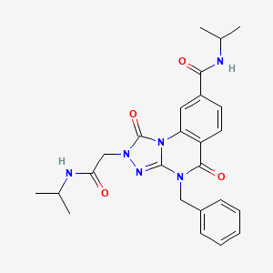 4-benzyl-N-isopropyl-2-(2-(isopropylamino)-2-oxoethyl)-1,5-dioxo-1,2,4,5-tetrahydro-[1,2,4]triazolo[4,3-a]quinazoline-8-carboxamide