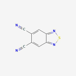 molecular formula C8H2N4S B2506198 BENZO[C][1,2,5]THIADIAZOLE-5,6-DICARBONITRILE CAS No. 54512-79-7