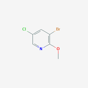 molecular formula C6H5BrClNO B025062 3-Bromo-5-chloro-2-methoxypyridine CAS No. 102830-75-1