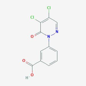3-(4,5-dichloro-6-oxopyridazin-1(6H)-yl)benzoic acid