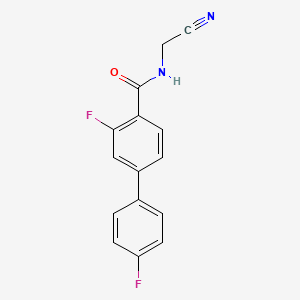 N-(cyanomethyl)-3,4'-difluoro-[1,1'-biphenyl]-4-carboxamide