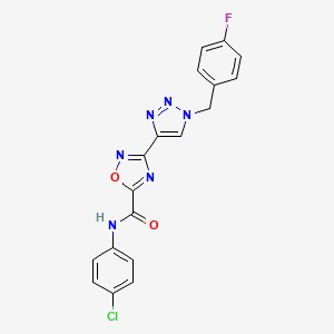 N~5~-(4-chlorophenyl)-3-[1-(4-fluorobenzyl)-1H-1,2,3-triazol-4-yl]-1,2,4-oxadiazole-5-carboxamide