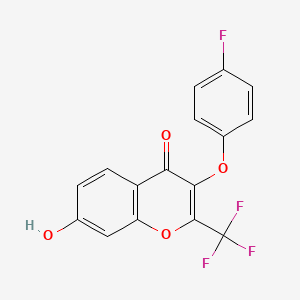 3-(4-fluorophenoxy)-7-hydroxy-2-(trifluoromethyl)-4H-chromen-4-one