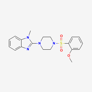 2-(4-((2-methoxyphenyl)sulfonyl)piperazin-1-yl)-1-methyl-1H-benzo[d]imidazole
