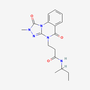 molecular formula C17H21N5O3 B2506283 N-(butan-2-yl)-3-{2-methyl-1,5-dioxo-1H,2H,4H,5H-[1,2,4]triazolo[4,3-a]quinazolin-4-yl}propanamide CAS No. 1112434-30-6