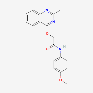 molecular formula C18H17N3O3 B2506334 N-(4-methoxyphenyl)-2-[(2-methylquinazolin-4-yl)oxy]acetamide CAS No. 1030125-87-1