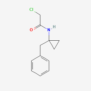 molecular formula C12H14ClNO B2506394 N-(1-Benzylcyclopropyl)-2-chloroacetamide CAS No. 2411264-48-5