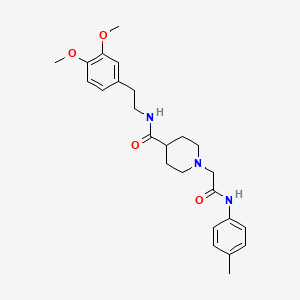 N-(3,4-dimethoxyphenethyl)-1-(2-oxo-2-(p-tolylamino)ethyl)piperidine-4-carboxamide