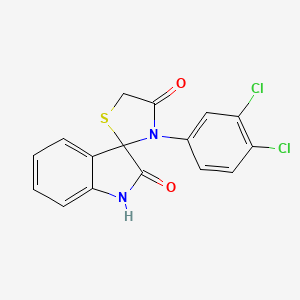 3'-(3,4-Dichlorophenyl)-1,2-dihydrospiro[indole-3,2'-[1,3]thiazolidine]-2,4'-dione