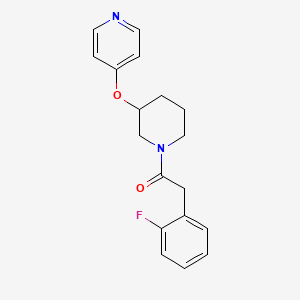 2-(2-Fluorophenyl)-1-(3-(pyridin-4-yloxy)piperidin-1-yl)ethanone