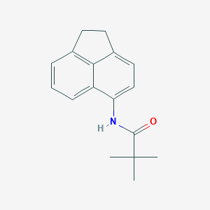 molecular formula C17H19NO B250662 N-(1,2-dihydroacenaphthylen-5-yl)-2,2-dimethylpropanamide 