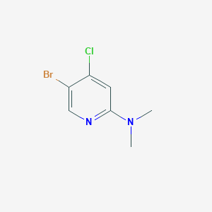 molecular formula C7H8BrClN2 B2506630 5-Bromo-4-chloro-N,N-dimethylpyridin-2-amine CAS No. 1823969-53-4
