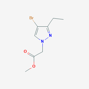 molecular formula C8H11BrN2O2 B2506708 methyl (4-bromo-3-ethyl-1H-pyrazol-1-yl)acetate CAS No. 2109671-62-5